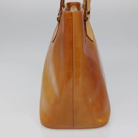 LOUIS VUITTON Monogram Vernis Houston Hand Bag Beige M91004 - Picture 4 of 13